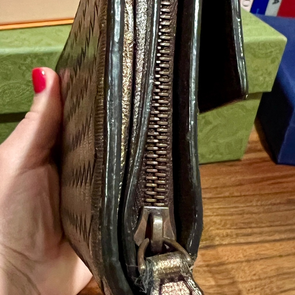 Bottega Venetta bronze, long wallet - Picture 5 of 12